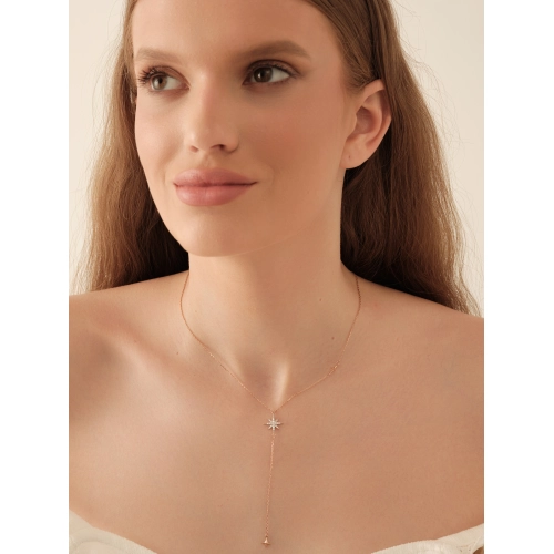 Колье (585) циркон сотуар