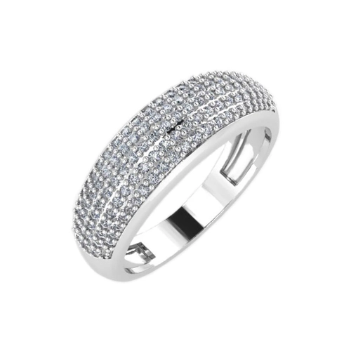 Кольцо из серебра 925 пробы с фианитами