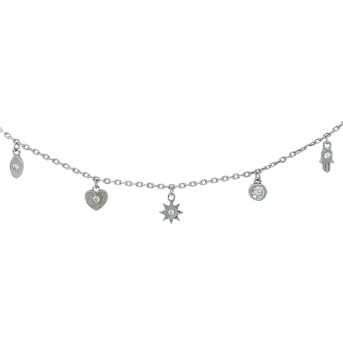 Браслет из серебра 925 пробы с фианитами