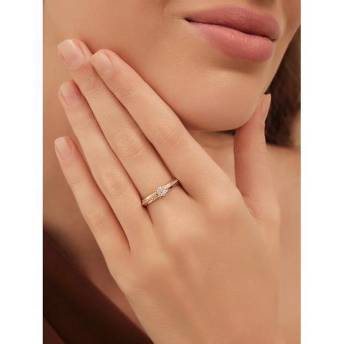 Кольцо из золота 585 пробы с бриллиантами