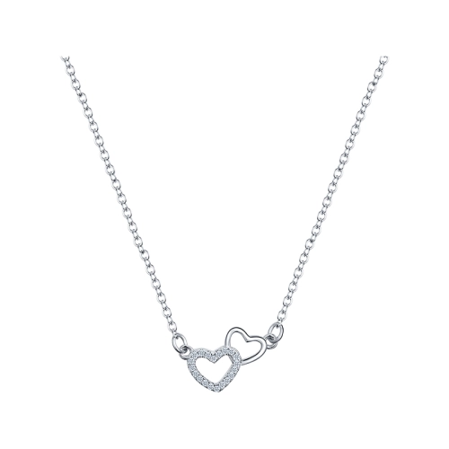 Колье из серебра 925 пробы с цирконами