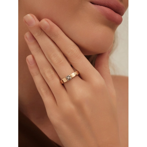 Кольцо из золота 585 пробы с бриллиантами