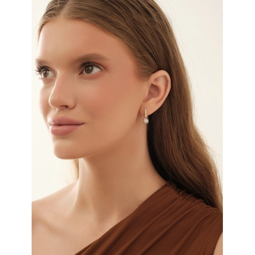 Серьги из золота 585 пробы с бриллиантами