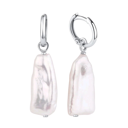 Серьги из серебра 925 пробы с жемчугом