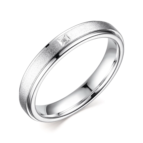 Кольцо (925) бриллиант обр