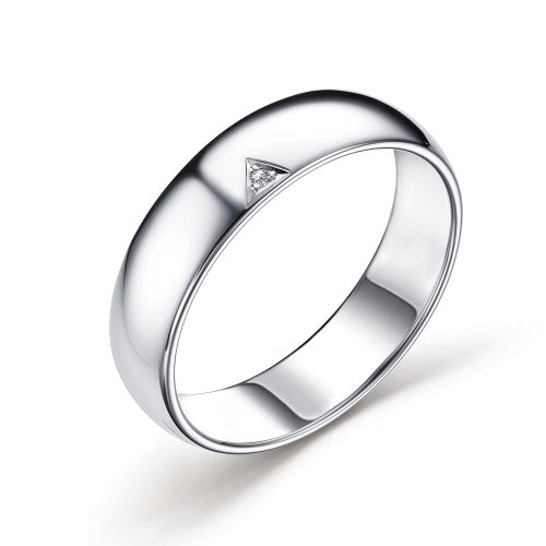 Кольцо (925) бриллиант обр