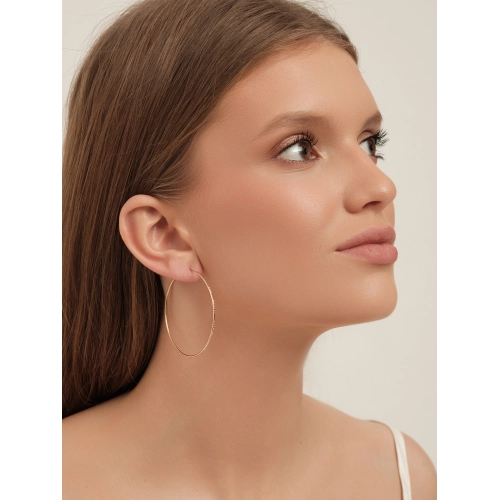 Серьги конго из золота 585 пробы