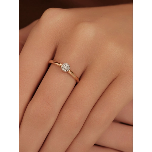 Кольцо из золота 585 пробы с бриллиантами