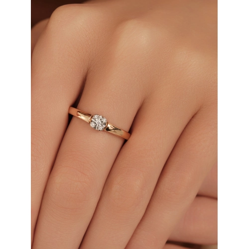 Кольцо из золота 585 пробы с бриллиантами