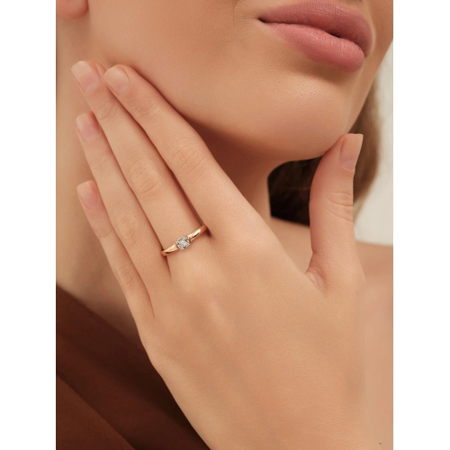 Кольцо из золота 585 пробы с бриллиантами