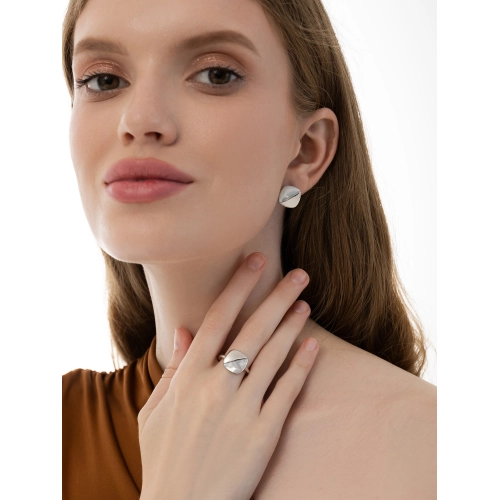 Серьги из серебра 925 пробы с перламутром