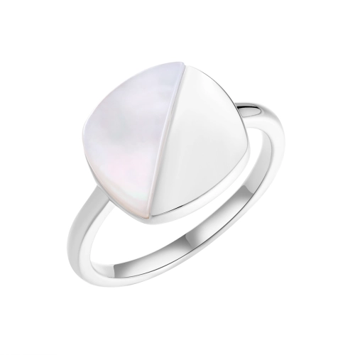 Кольцо из серебра 925 пробы с перламутром