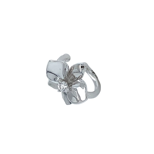 Серьга (925) фианит каффа