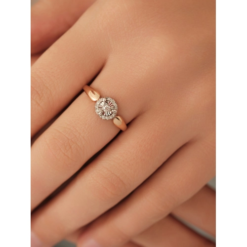 Кольцо из золота 585 пробы с бриллиантами