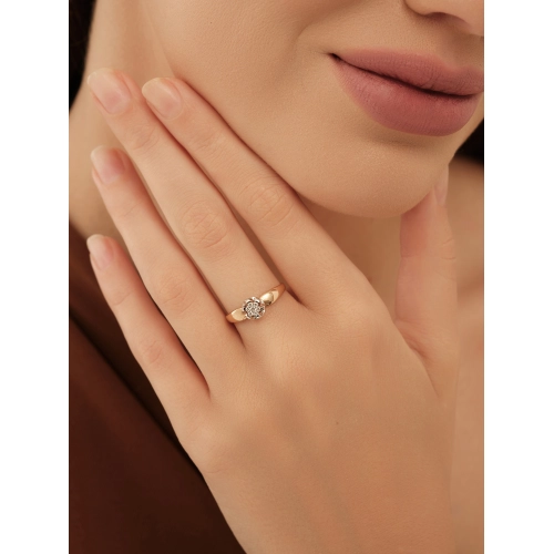 Кольцо из золота 585 пробы с бриллиантами