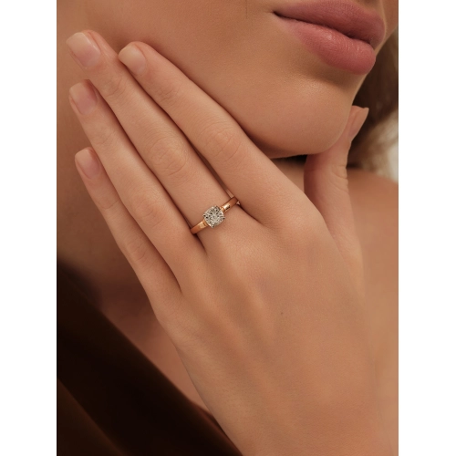 Кольцо из золота 585 пробы с бриллиантами