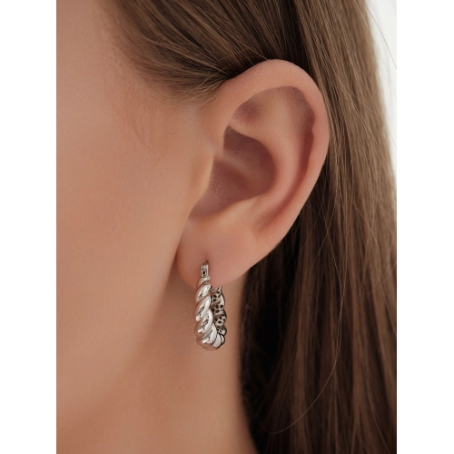 Серьги из белого золота 585 пробы