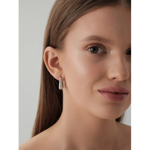 Серьги из белого золота 585 пробы