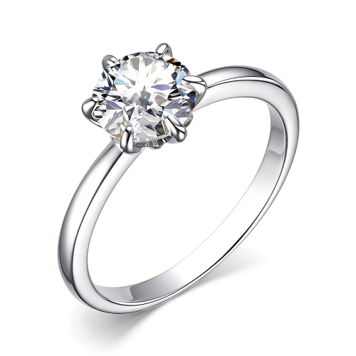 Кольцо из серебра 925 пробы с фианитами