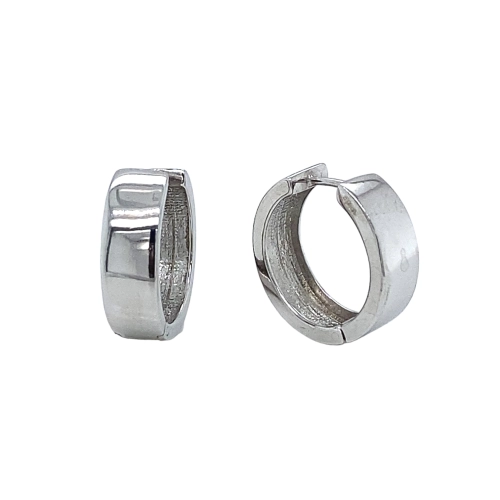 Серьги конго из серебра 925 пробы