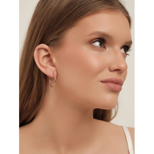 Серьги конго из золота 585 пробы