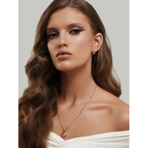 Серьги из золота 585 пробы с фианитами