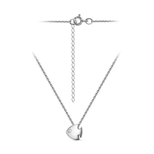 Колье из серебра 925 пробы с фианитами
