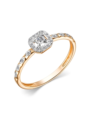 Кольцо из золота 585 пробы с бриллиантами