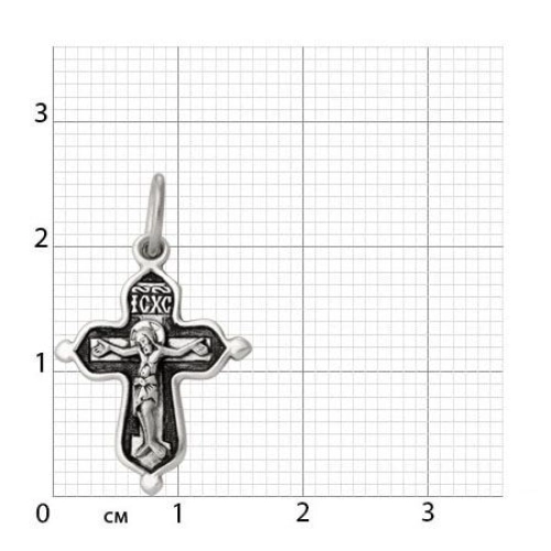 Подвеска Крест из серебра 925 пробы