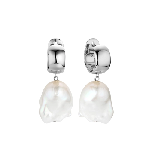 Серьги из серебра 925 пробы с жемчугом