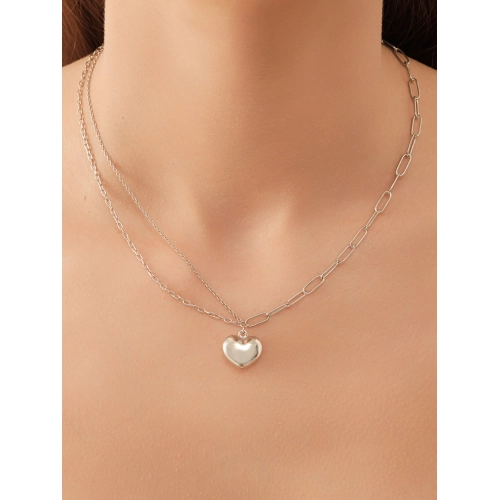 Колье многоярусное из серебра 925 пробы