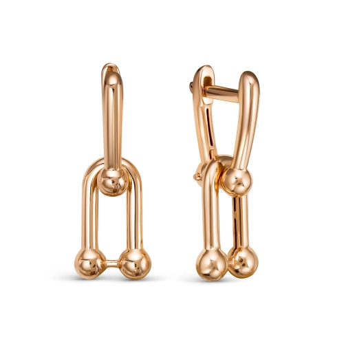 Серьги из желтого золота 585 пробы