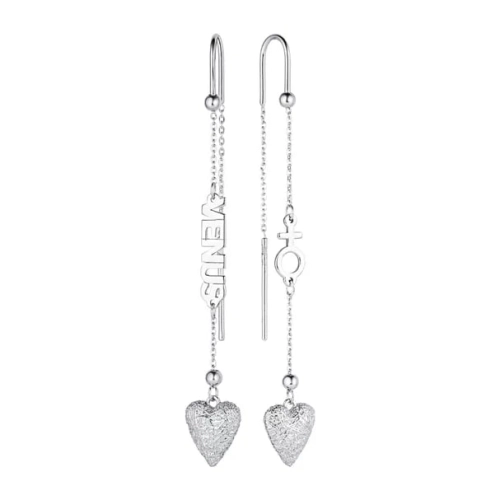 Серьги продевки из серебра 925 пробы