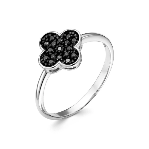 Кольцо из серебра 925 пробы с цветными фианитами