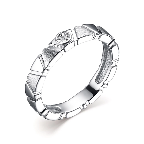 Кольцо из серебра 925 пробы с бриллиантом