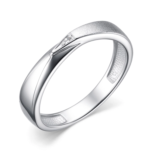 Кольцо из серебра 925 пробы с бриллиантом