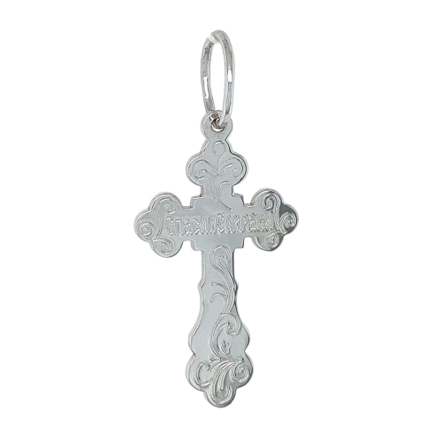 Подвеска Крест из серебра 925 пробы
