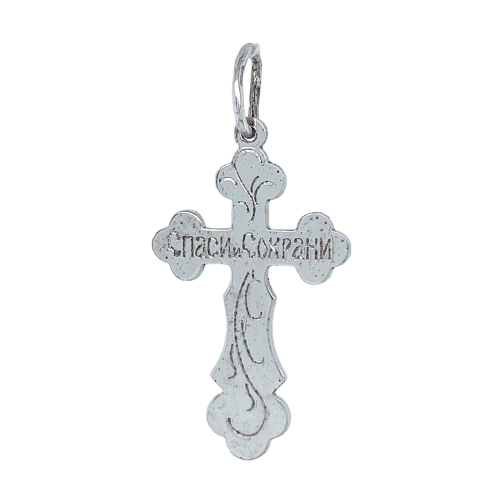 Подвеска Крест из серебра 925 пробы
