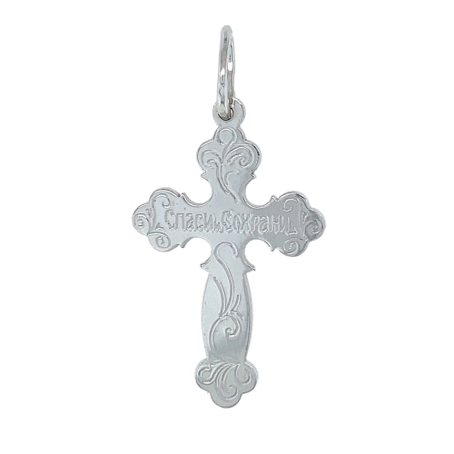 Подвеска Крест из серебра 925 пробы