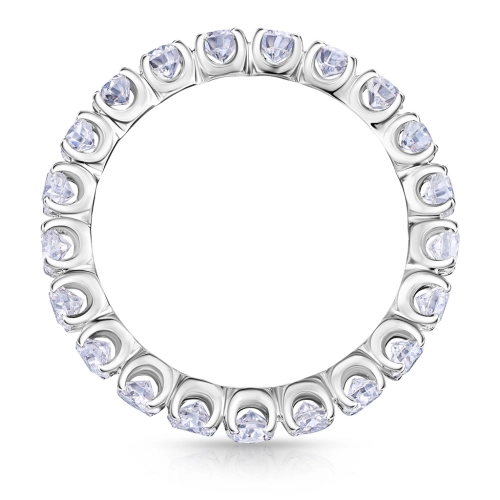 Обручальное кольцо из белого золота 585 пробы с бриллиантами