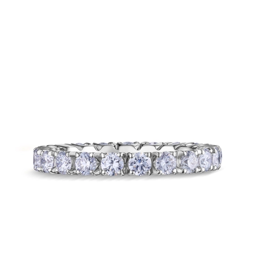 Обручальное кольцо из белого золота 585 пробы с бриллиантами