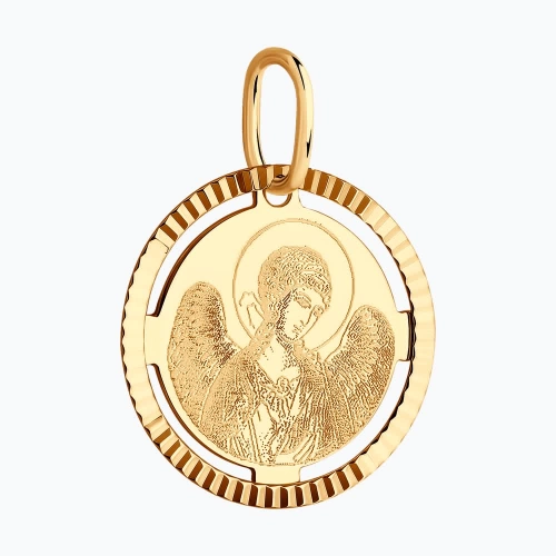 Подвеска (585) икона ангел-хранитель