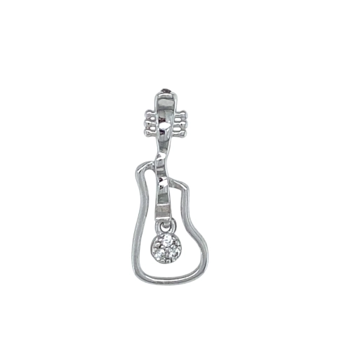 Подвеска из серебра 925 пробы с фианитами