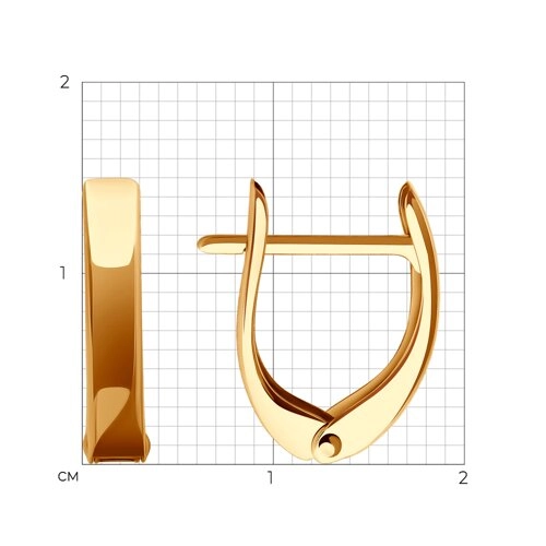 Серьги из золота 585 пробы