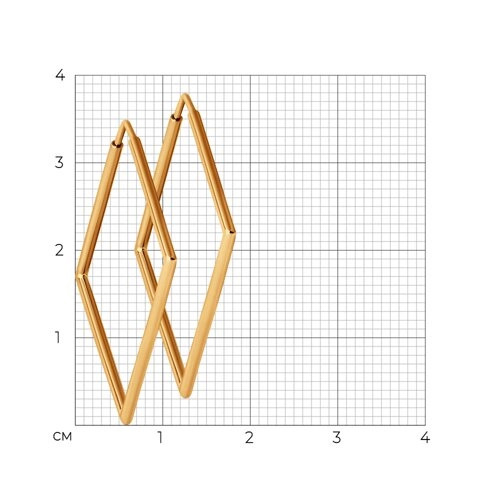 Серьги из золота 585 пробы