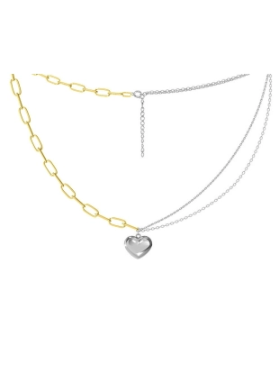 Колье из серебра 925 пробы с позолотой