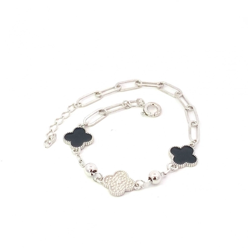 Браслет из серебра 925 пробы с эмалью