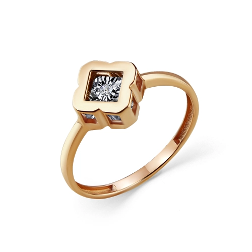 Кольцо из золота 585 пробы с бриллиантами