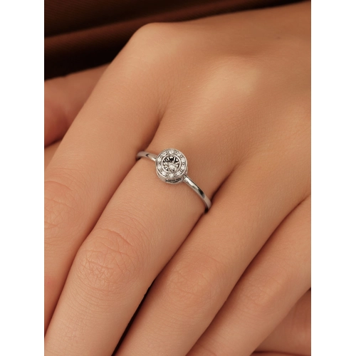 Кольцо из белого золота 585 пробы с бриллиантами