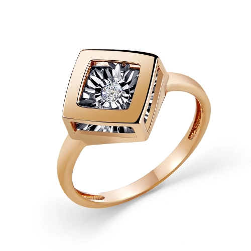 Кольцо из золота 585 пробы с бриллиантами